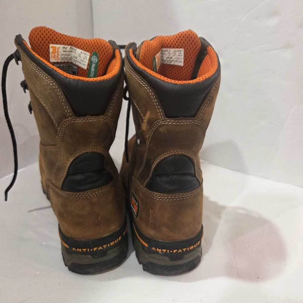 Timberland PRO Boondock 8 Inch Composite Toe Waterproof Work Boots Brown Mens 8M - Picture 11 of 12